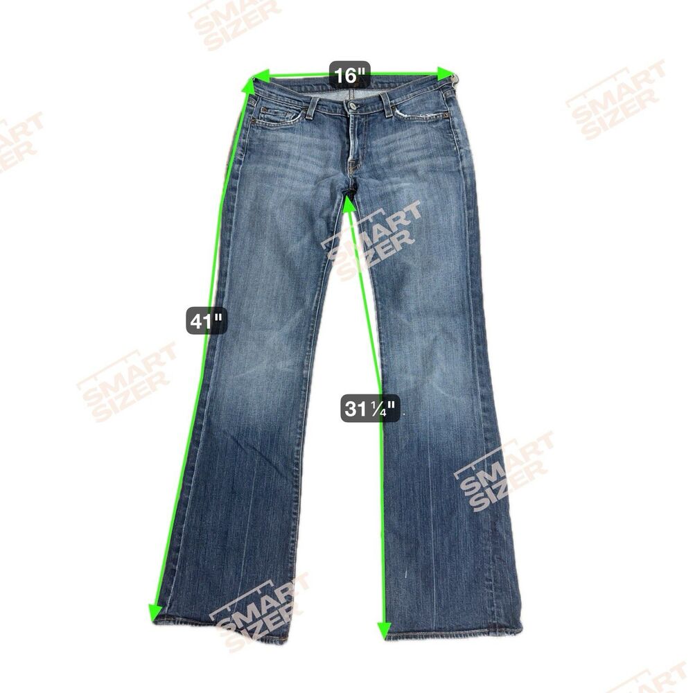 7 For All Mankind Bootcut Jeans Women’s Size 28 - Picture 7 of 7